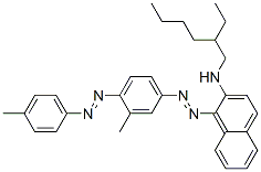 N-(2-ethylhexyl)-1-[[3-methyl-4-[(4-methylphenyl)azo]phenyl]azo]naphthalen-2-amine CAS#: 93964-08-0
