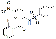 N-[2-(o-fluorobenzoyl)-4-nitrophenyl]-p-toluenesulphonamide CAS#: 94107-57-0