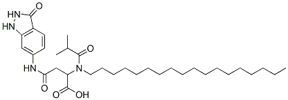 N-(2,3-dihydro-3-oxo-1H-indazol-6-yl)-N2-(2-methylpropionyl)-N2-octadecyl-DL-asparagine CAS#: 94405-95-5