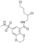 N-(2,5-dichloropentyl)-2,3-dihydro-7-(N-methylsulphamoyl)-1,4-benzodioxin-5-carboxamide CAS#: 94134-91-5