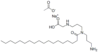 N-[3-[(3-aminopropyl)(1-oxooctadecyl)amino]propyl]aminoacetate sodium monoacetate CAS#: 94158-93-7