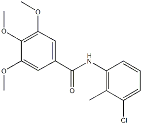 N-(3-chloro-2-methylphenyl)-3,4,5-trimethoxybenzamide CAS#: 93436-77-2