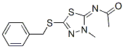 N-[3-methyl-5-[(phenylmethyl)thio]-1,3,4-thiadiazol-2(3H)-ylidene]acetamide CAS#: 95046-30-3