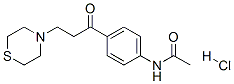 N-[4-(2-thiomorpholin-4-ylpropanoyl)phenyl]acetamide hydrochloride CAS#: 97111-13-2