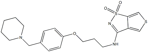 N-(4-(3-(1-piperidinylmethyl)phenoxy)propyl)thieno(3,4-d)isothiazol-3-amine 1,1,-dioxide CAS#: 94662-39-2