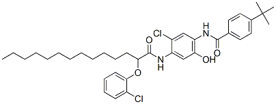 N-[4-(4-tert-Butylbenzoylamino)-2-chloro-5-hydroxyphenyl]-2-(2-chlorophenoxy)tetradecanamide CAS#: 94725-55-0