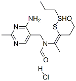 N-[(4-amino-2-methylpyrimidin-5-yl)methyl]-N-[4-hydroxy-1-methyl-2-(propyldithio)but-1-en-1-yl]formamide monohydrochloride CAS#: 973-99-9
