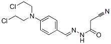 N-[[4-[bis(2-chloroethyl)amino]phenyl]methylideneamino]-2-cyano-acetam ide CAS#: 92298-18-5