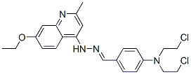 N-[[4-[bis(2-chloroethyl)amino]phenyl]methylideneamino]-7-ethoxy-2-met hyl-quinolin-4-amine CAS#: 91919-70-9