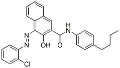 N-(4-butylphenyl)-4-[(2-chlorophenyl)azo]-3-hydroxynaphthalene-2-carboxamide CAS#: 94094-68-5
