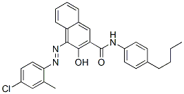 N-(4-butylphenyl)-4-[(4-chloro-2-methylphenyl)azo]-3-hydroxynaphthalene-2-carboxamide CAS#: 94094-69-6