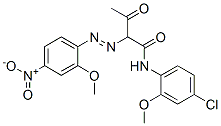 N-(4-chloro-2-methoxyphenyl)-2-[(2-methoxy-4-nitrophenyl)azo]-3-oxobutyramide CAS#: 94109-26-9