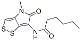 N-(4,5-Dihydro-4-methyl-5-oxo-1,2-dithiolo[4,3-b]pyrrol-6-yl)hexanamide CAS#: 92680-92-7