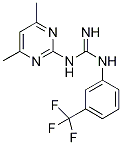 N-(4,6-Dimethylpyrimidin-2-yl)-N'-[3-(trifluoromethyl)phenyl]guanidine CAS#: 94828-52-1