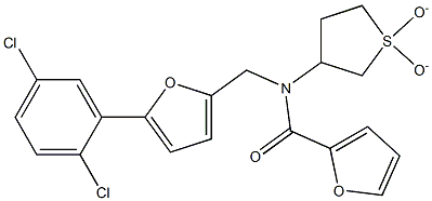 N-{[5-(2,5-dichlorophenyl)-2-furyl]methyl}-N-(1,1-dioxidotetrahydro-3-thienyl)-2-furamide CAS#: 898485-62-6