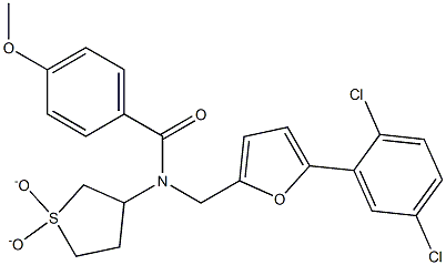N-{[5-(2,5-dichlorophenyl)-2-furyl]methyl}-N-(1,1-dioxidotetrahydro-3-thienyl)-4-methoxybenzamide CAS#: 898490-69-2