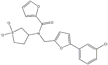 N-{[5-(3-chlorophenyl)-2-furyl]methyl}-N-(1,1-dioxidotetrahydro-3-thienyl)-2-furamide CAS#: 898491-31-1