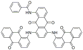 N-[5,8-bis[(9,10-dihydro-9,10-dioxo-1-anthryl)amino]-9,10-dihydro-9,10-dioxo-1-anthryl]benzamide CAS#: 93940-16-0