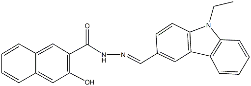 N'-[(9-ethyl-9H-carbazol-3-yl)methylene]-3-hydroxy-2-naphthohydrazide CAS#: 91989-66-1