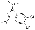 N-ACETYL-5-BROMO-6-CHLORO-3-HYDROXYINDOLE CAS#: 90766-88-4