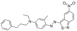 N-Ethyl-N-[3-methyl-4-[(5-nitro-2,1-benzisothiazol-3-yl)azo]phenyl]benzenepropanamine CAS#: 92908-41-3