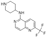 N-PIPERIDIN-4-YL-2-(TRIFLUOROMETHYL)-1,6-NAPHTHYRIDIN-5-AMINE CAS#: 890302-20-2