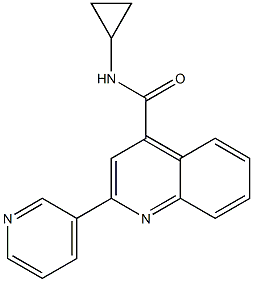 N-cyclopropyl-2-(pyridin-3-yl)quinoline-4-carboxamide CAS#: 898209-53-5