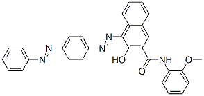 N-(o-anisyl)-3-hydroxy-4-[[4-(phenylazo)phenyl]azo]naphthalene-2-carboxamide CAS#: 94199-56-1