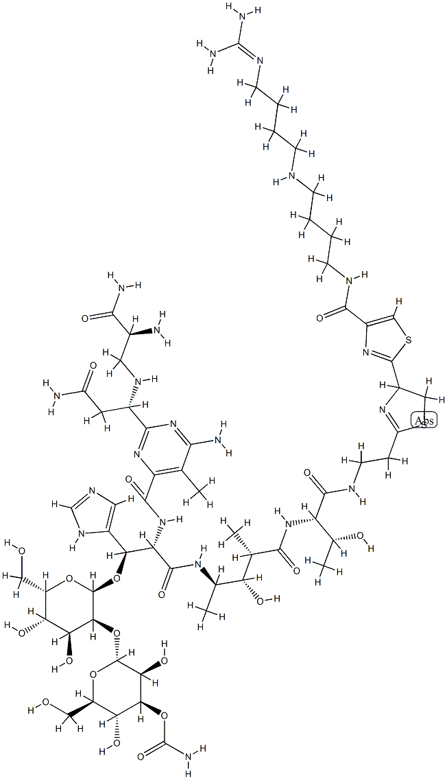 N1-[4-[[4-[(Aminoiminomethyl)amino]butyl]amino]butyl]-7,8-dihydrobleomycinamide CAS#: 95677-27-3