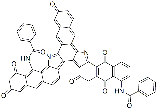 N,N'-(5,10,15,16,17,22,23,24-octahydro-5,10,15,17,22,24-hexaoxonaphth[2',3':6,7]indolo[2,3-c]dinaphtho[2,3-a:2',3'-i]carbazole-1,14-diyl)bis(benzamide) CAS#: 94248-96-1