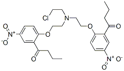 N,N-bis(2-(2-butanoyl)-4-nitrophenoxyethyl)-N-(2-chloroethyl)amine CAS#: 92756-02-0