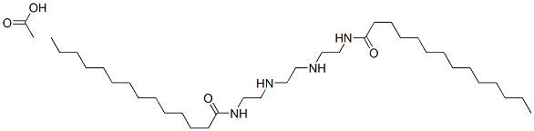 N,N'-[ethylenebis(iminoethylene)]bismyristamide monoacetate CAS#: 93918-65-1