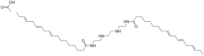 N,N'-[ethylenebis(iminoethylene)]bis(octadeca-9,12,15-trienamide) monoacetate CAS#: 94023-33-3