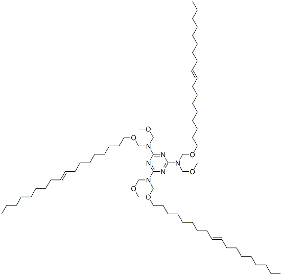N,N',N''-tris(methoxymethyl)-N,N',N''-tris[(octadec-9-en-1-yloxy)methyl]-1,3,5-triazine-2,4,6-triamine CAS#: 97862-02-7