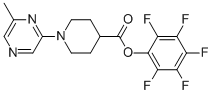 PENTAFLUOROPHENYL 1-(6-METHYLPYRAZIN-2-YL)PIPERIDINE-4-CARBOXYLATE CAS#: 898289-56-0