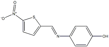 Phenol, 4-[[(5-nitro-2-thienyl)methylene]amino]- CAS#: 956-78-5
