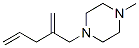 Piperazine, 1-methyl-4-(2-methylene-4-pentenyl)- (7CI) CAS#: 91211-40-4
