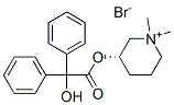 Piperidinium, 3-[(hydroxydiphenylacetyl)oxy]-1,1-dimethyl-, bromide, (R)- CAS#: 92842-81-4