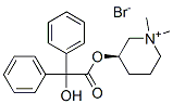 Piperidinium, 3-[(hydroxydiphenylacetyl)oxy]-1,1-dimethyl-, bromide, (S)- CAS#: 92842-82-5