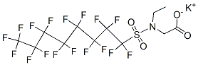 Potassium N-ethyl-N-((heptadecafluorooctyl)sulphonyl)glycinate CAS#: 97123-70-1