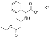 Potassium (R)-[(3-ethoxy-1-methyl-3-oxoprop-1-enyl)amino]phenylacetate CAS#: 961-69-3