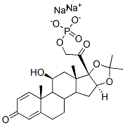 Pregna-1,4-diene-3,20-dione, 11-hydroxy-16,17-[(1-methylethylidene)bis(oxy)]-21-(phosphonooxy)-, disodium salt, (11beta,16alpha)- CAS#: 94087-98-6