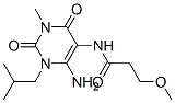 Propanamide,  N-[6-amino-1,2,3,4-tetrahydro-3-methyl-1-(2-methylpropyl)-2,4-dioxo-5-pyrimidinyl]-3-methoxy- CAS#: 90749-74-9