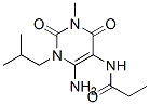Propanamide,  N-[6-amino-1,2,3,4-tetrahydro-3-methyl-1-(2-methylpropyl)-2,4-dioxo-5-pyrimidinyl]- CAS#: 90749-79-4