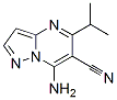 Pyrazolo[1,5-a]pyrimidine-6-carbonitrile, 7-amino-5-(1-methylethyl)- (9CI) CAS#: 893424-58-3