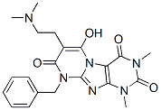 Pyrimido[2,1-f]purine-2,4,8(1H,3H,9H)-trione,  7-[2-(dimethylamino)ethyl]-6-hydroxy-1,3-dimethyl-9-(phenylmethyl)- CAS#: 91285-23-3