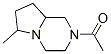 Pyrrolo[1,2-a]pyrazine, 2-acetyloctahydro-6-methyl- (7CI) CAS#: 94408-65-8