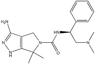 Pyrrolo[3,4-c]pyrazole-5(1H)-carboxaMide, 3-aMino-N-[(1S)-2-(diMethylaMino)-1-phenylethyl]-4,6-dihydro-6,6-diMethyl- CAS#: 898044-54-7