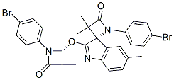 (S)-1-(4-BROMOPHENYL)-2'-((R)-1-(4-BROMOPHENYL)-3,3-DIMETHYL-4-OXOAZETIDIN-2-YLOXY)-3,3,5'-TRIMETHYLSPIRO[AZETIDINE-2,3'-INDOL]-4-ONE CAS#: 896746-43-3