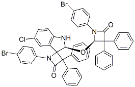 (S)-1-(4-BROMOPHENYL)-2'-((R)-1-(4-BROMOPHENYL)-4-OXO-3,3-DIPHENYLAZETIDIN-2-YLOXY)-5'-CHLORO-3,3-DIPHENYLSPIRO[AZETIDINE-2.3'-INDOLINE]-4-ONE CAS#: 896746-45-5